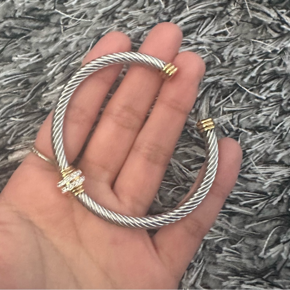 Elegant Silver and Gold Women's Bracelet